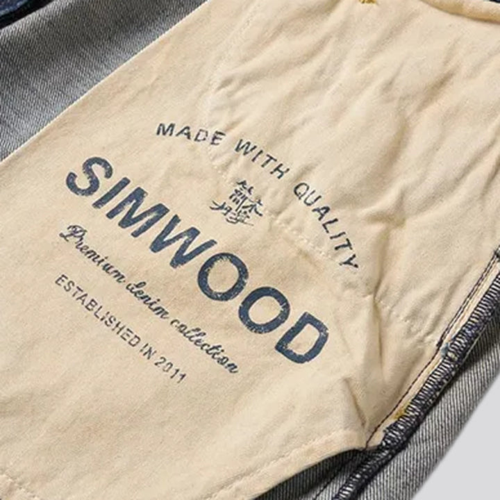 Casual tapered men's jeans