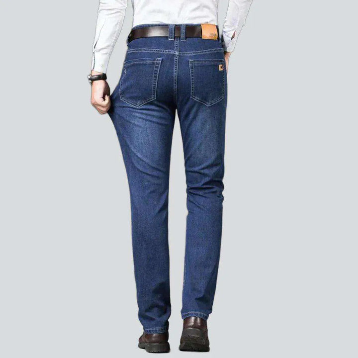 Business casual stretchy men's jeans