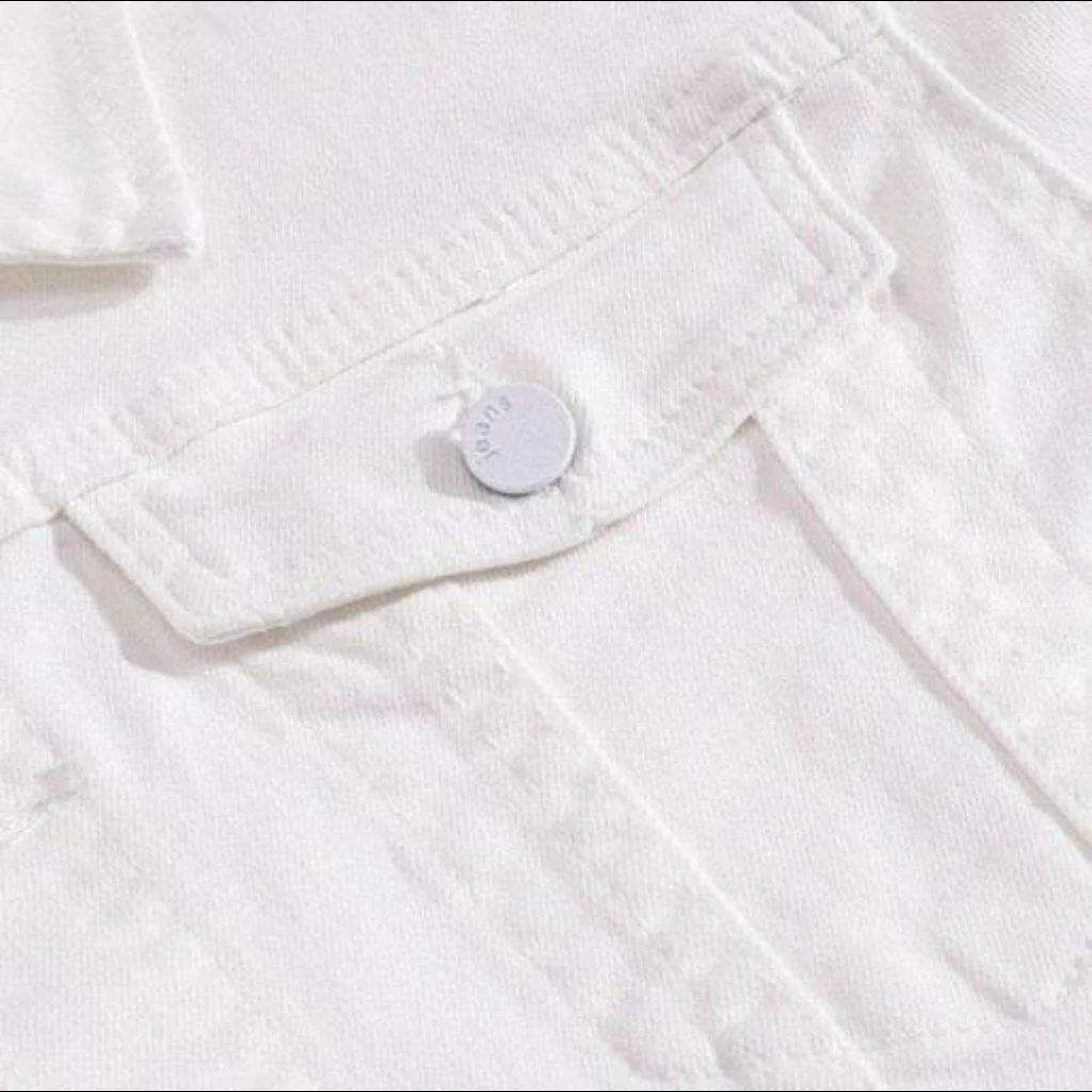 Fancy color men's denim jacket