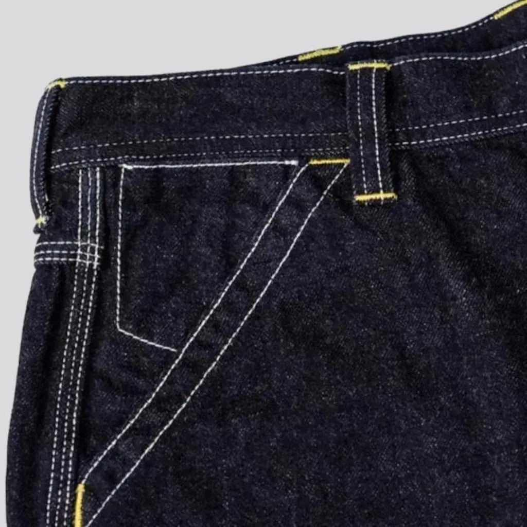 High-waist men's duty jeans
