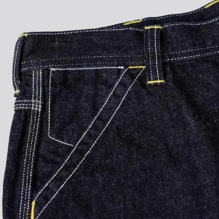 High-waist men's duty jeans