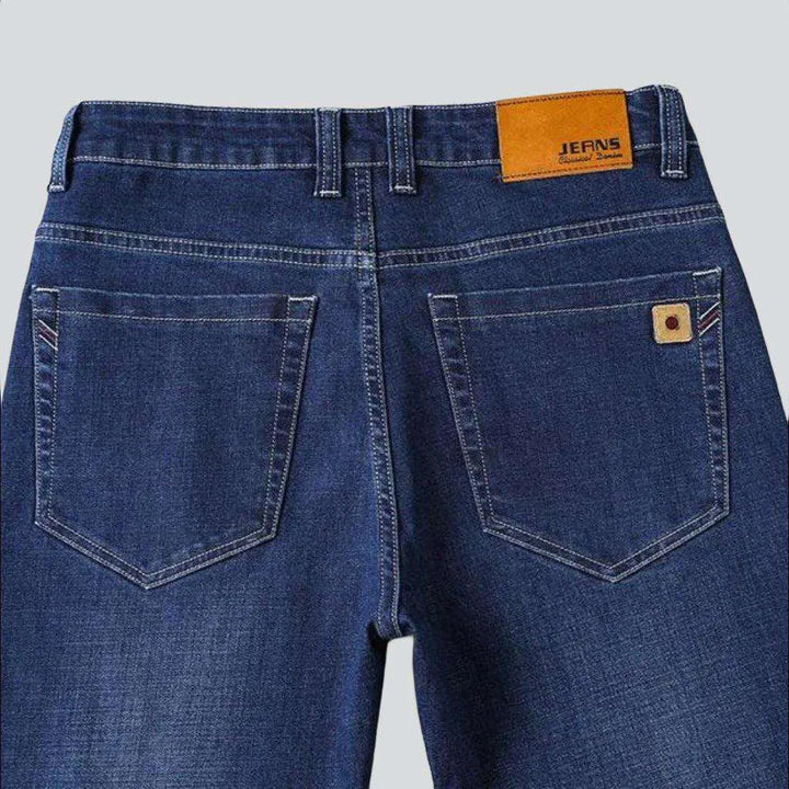 Business casual stretchy men's jeans
