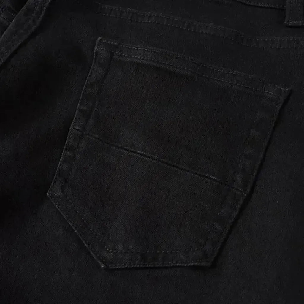 Frayed y2k jeans
 for men