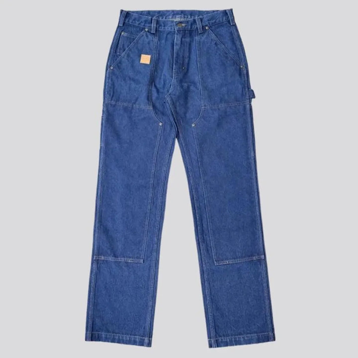 Straight medium-wash work jeans
 for men | Jeans4you.shop