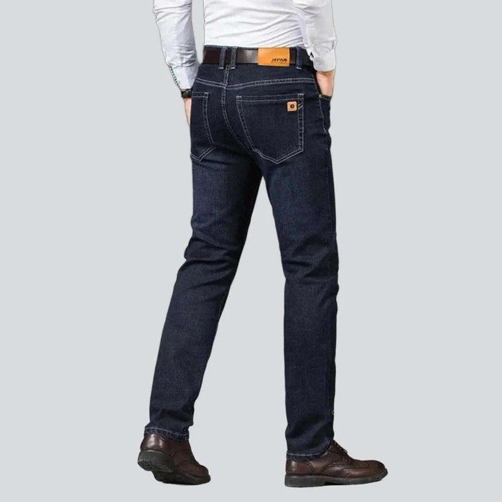 Business casual stretchy men's jeans