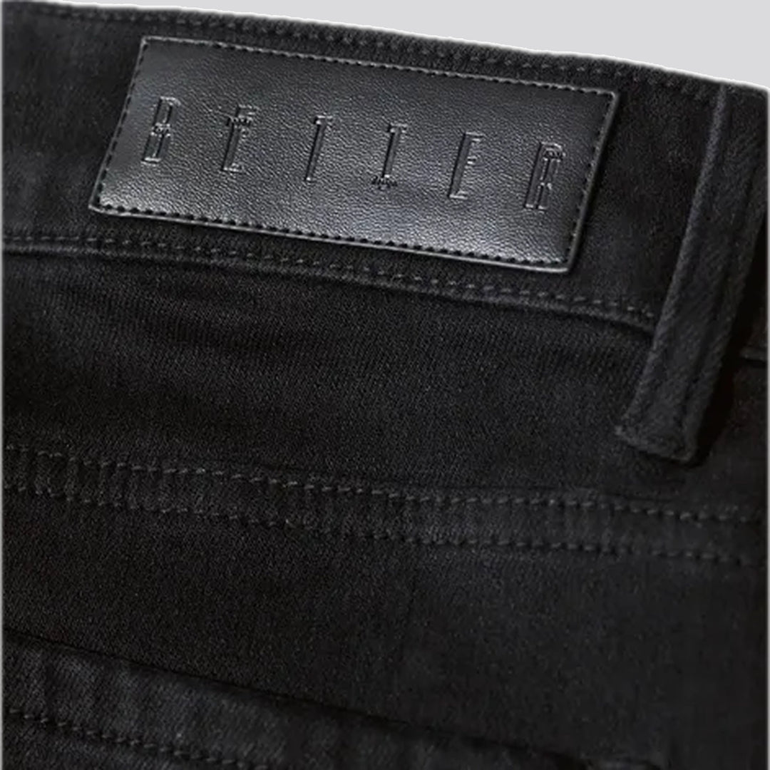 Slim fit fashionable elastic jeans for women