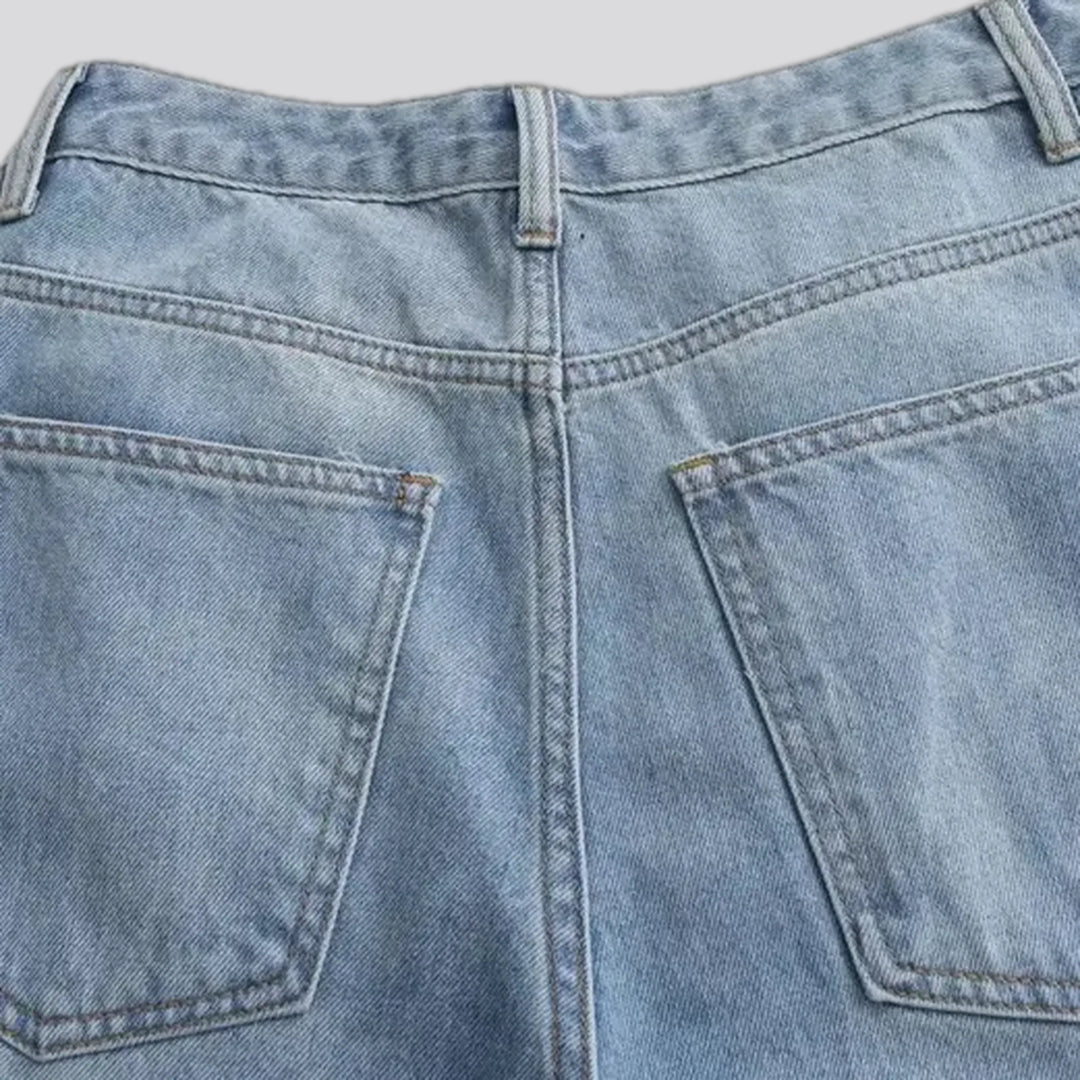 Dark wide fit stylish women's jeans