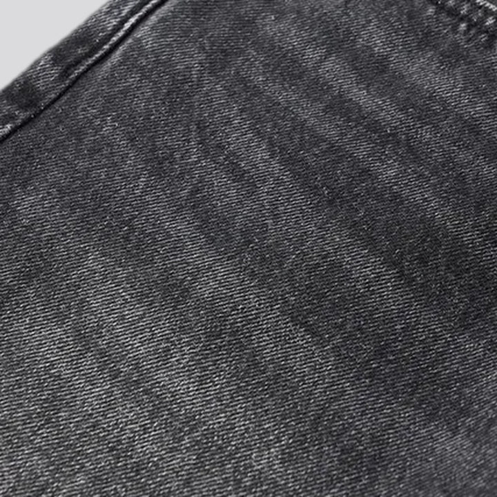 Casual straight stonewashed men's jeans
