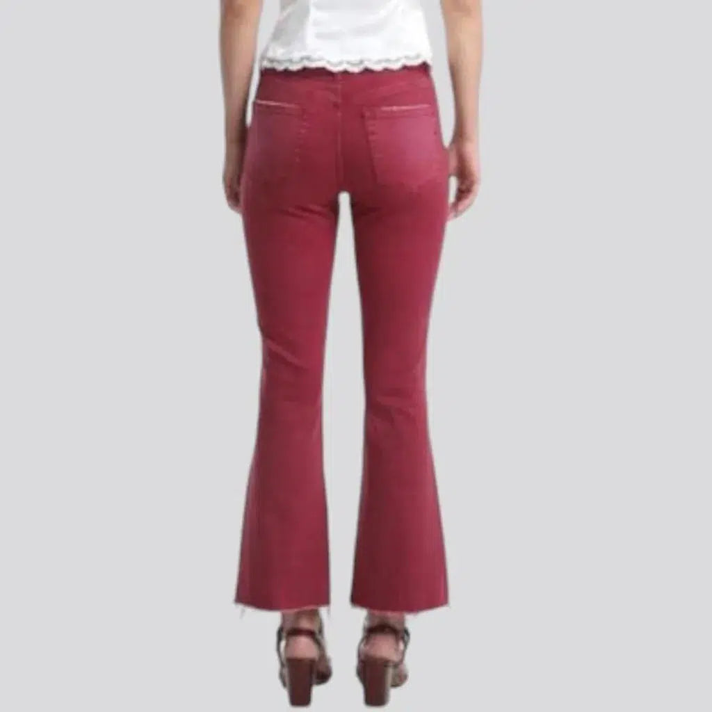 Street bordo jeans
 for women