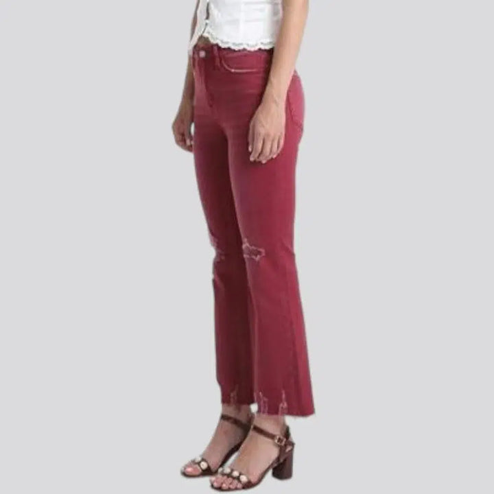 Street bordo jeans
 for women