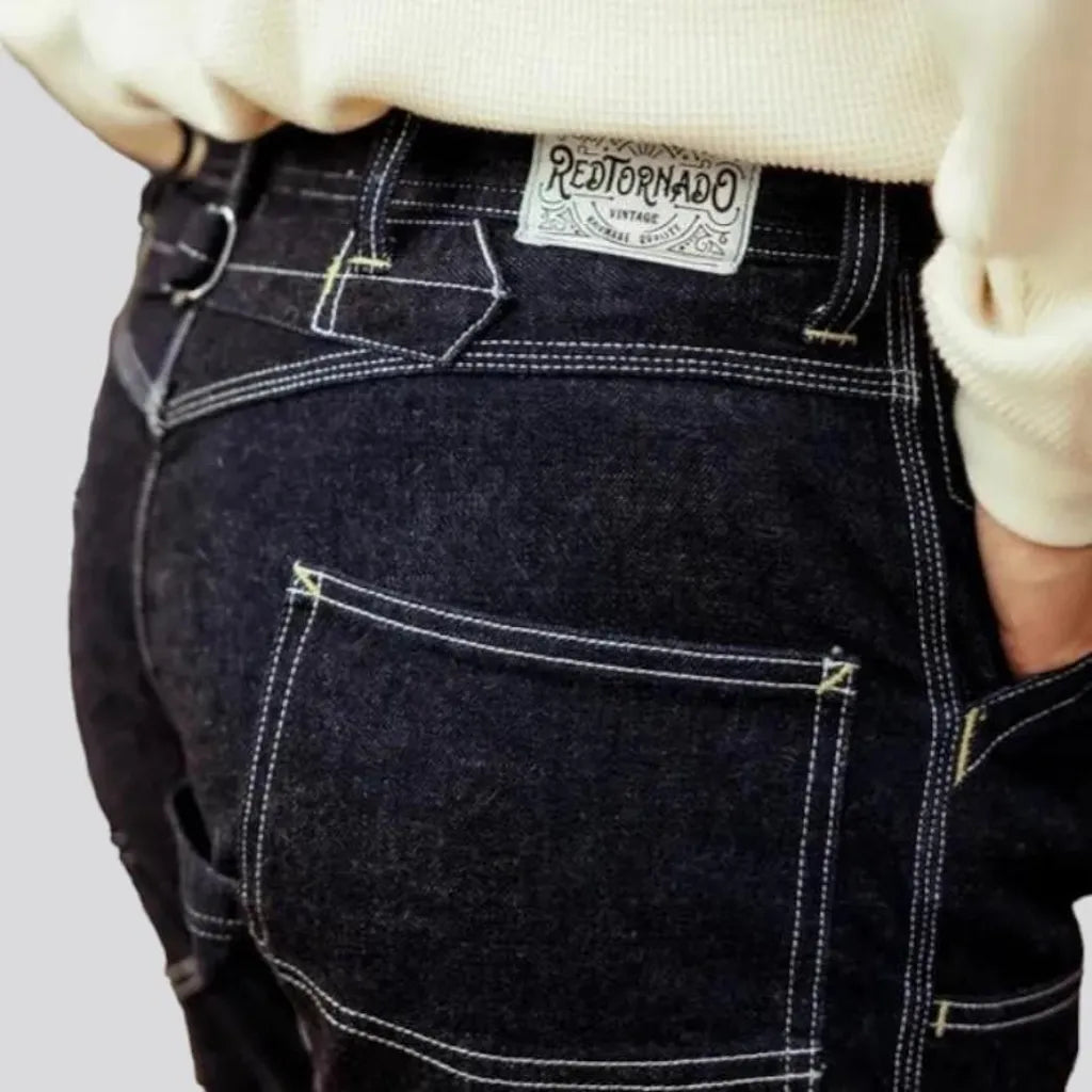 High-waist men's duty jeans