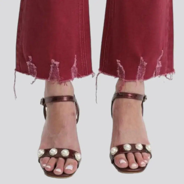 Street bordo jeans
 for women